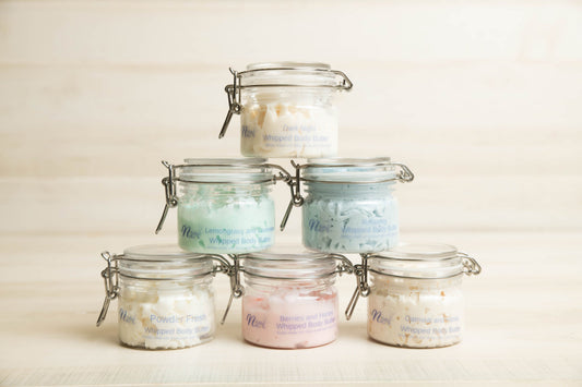Vanilla Peppermint whipped body butter included in the Cool Comfort Set