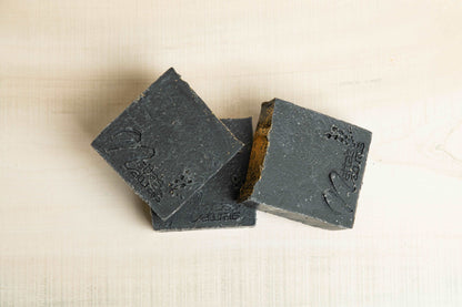 Dark Night handcrafted woodsy soap bar from Netta’s Naturals
