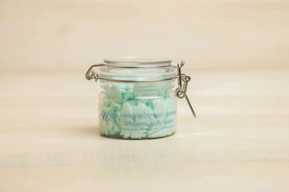 Lemongrass and Lavender whipped body butter included in the Sunshine and Calm Set