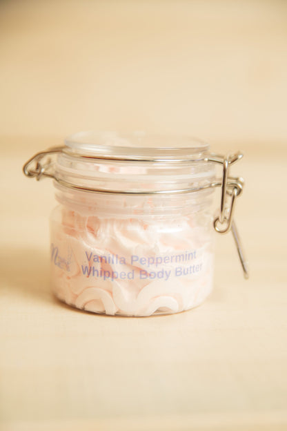 Vanilla Peppermint Whipped Body Butter included in the gift set
